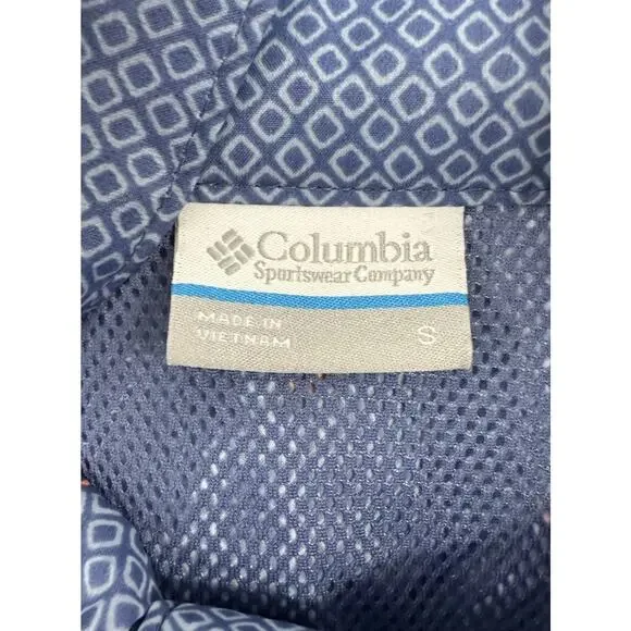 Columbia Sportswear Womens Running Jacket Size S Blue Full Zip Tuck Away Hood - Picture 4 of 12